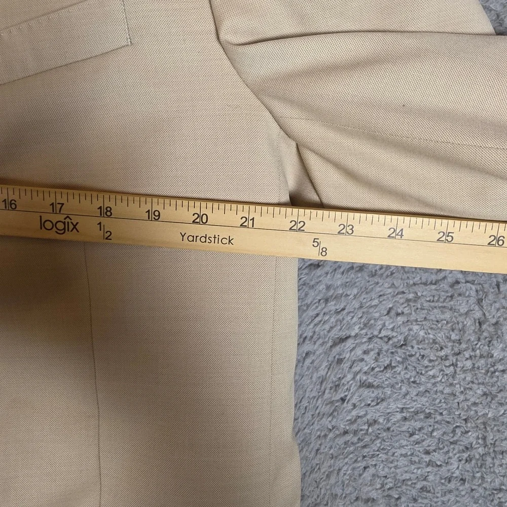The Black Tux Blazer Mens 46R Tan Tollegno 1900 Italian Wool Suit Jacket